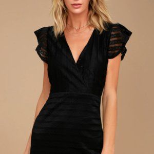 J.O.A. Black Lace Dress